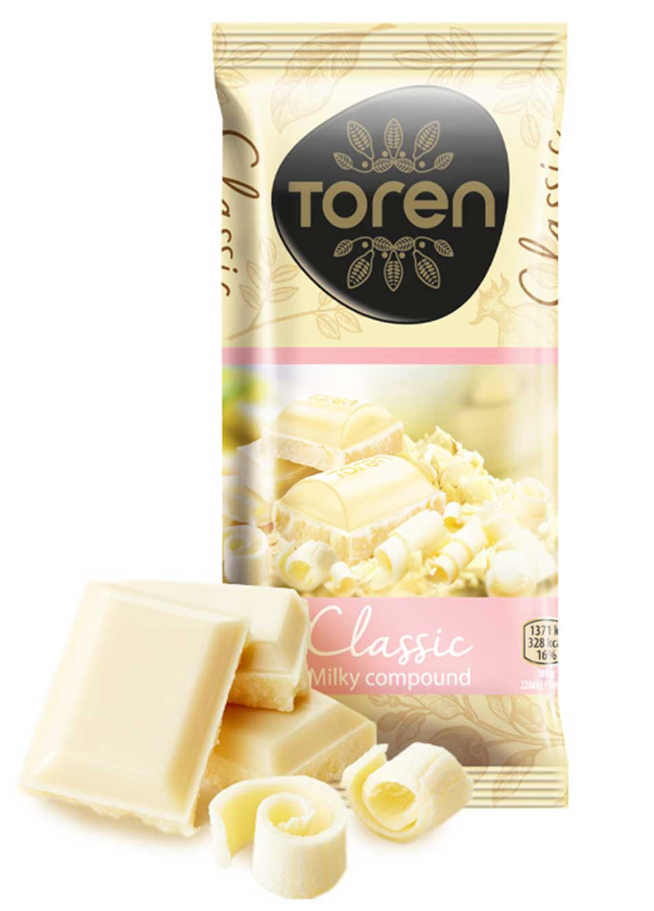 Toren Classic White Milky Compound Chocolate 52g