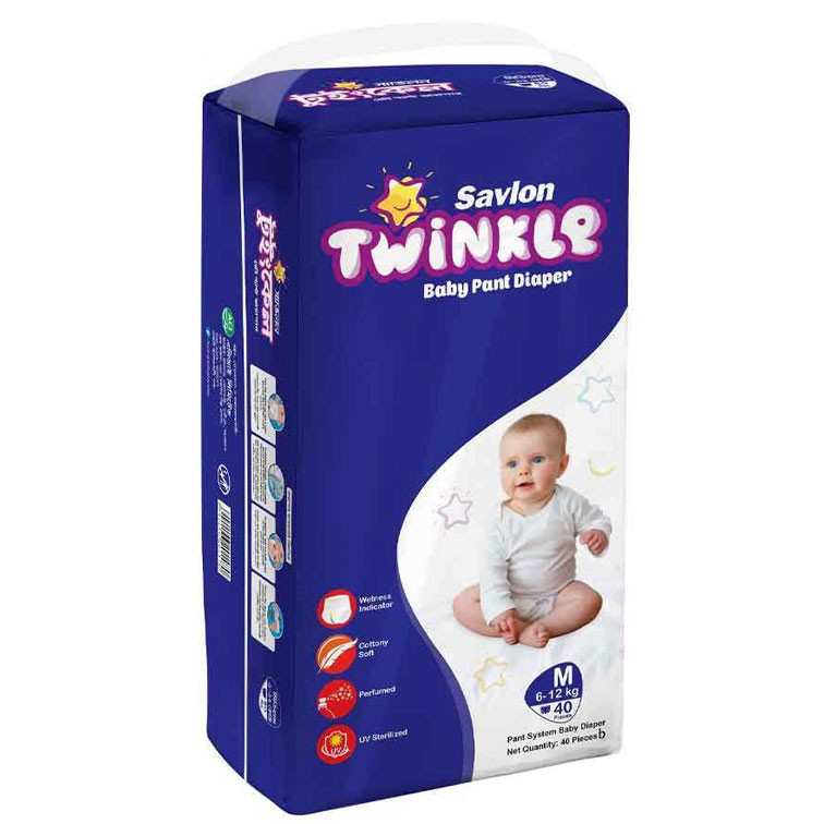 Savlon Twinkle Baby Pant Diaper M (6-12kg) 40pcs