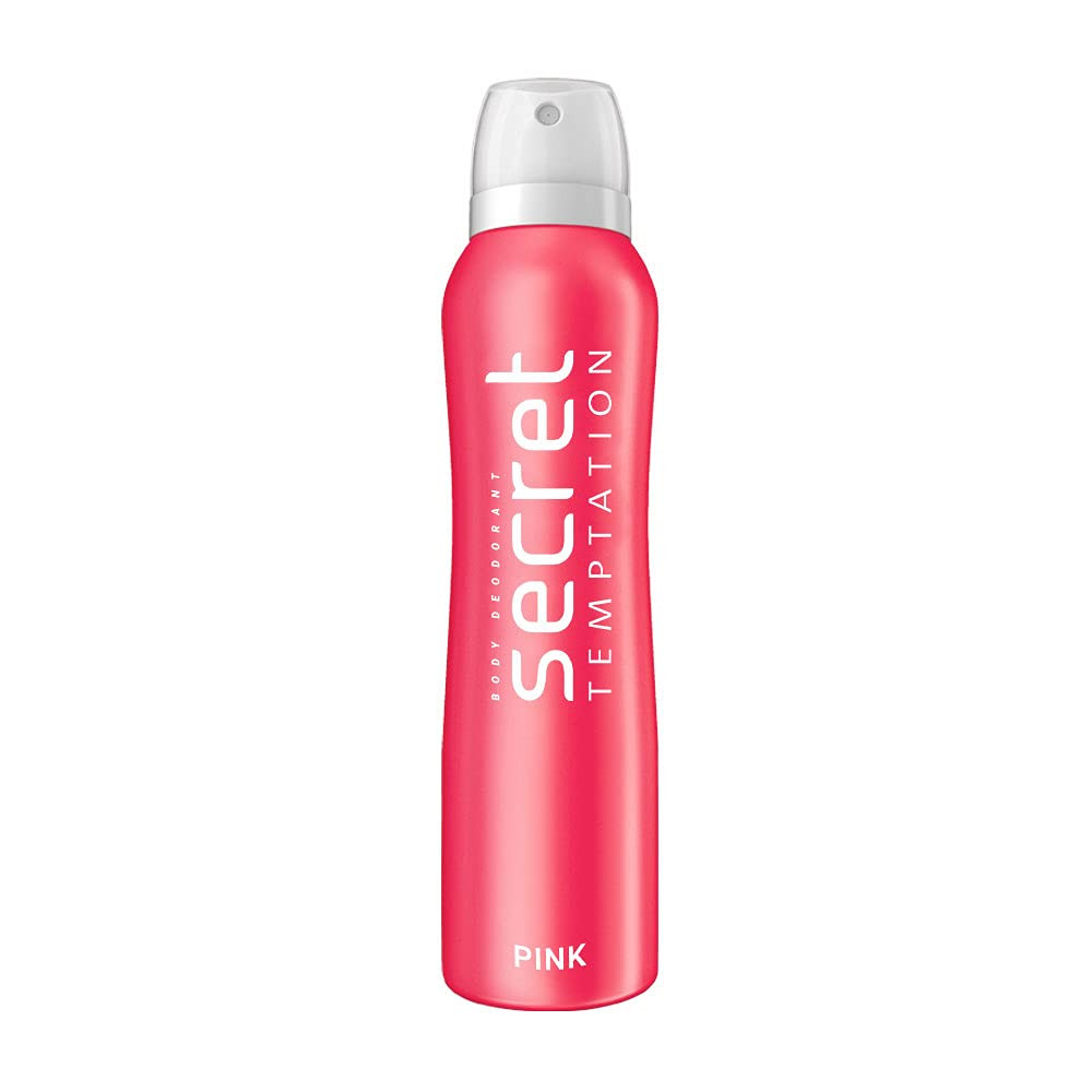 Secret Temptation Pink Deodorant for Women, Long Lasting Floral Body Spray  150 ml