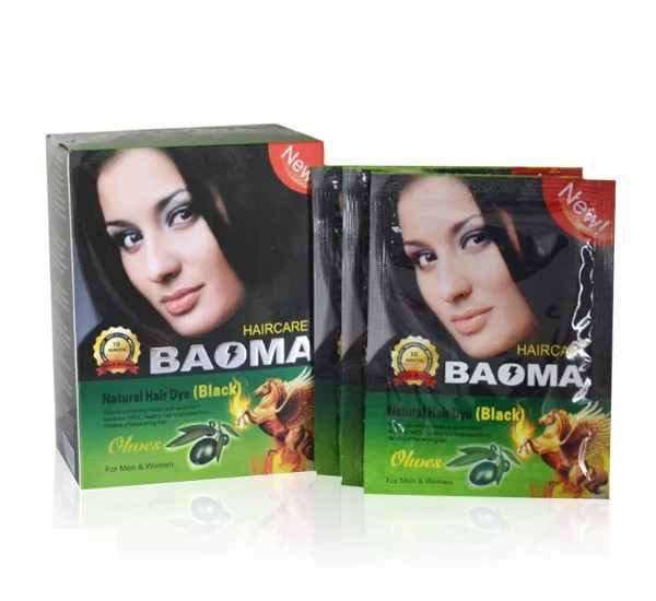 Baoma Natural Hair Dye Black 10ml - Combo of 12pack