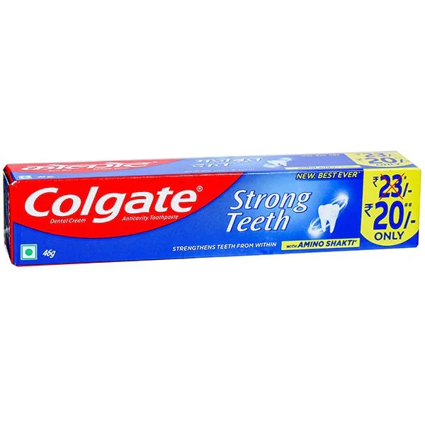 Colgate strong teeth Toothpaste, Packaging Size: 36g