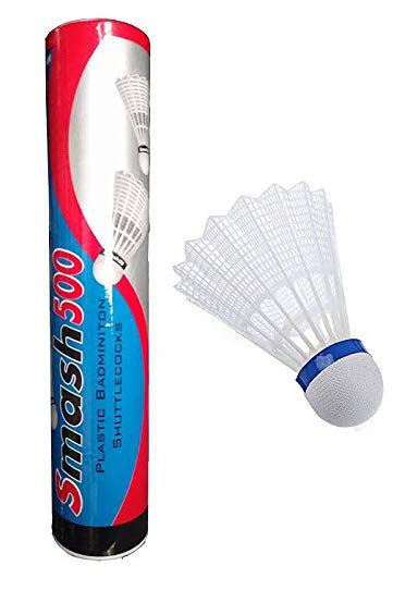 Smash 500 Plastic Badminton Shuttlecock