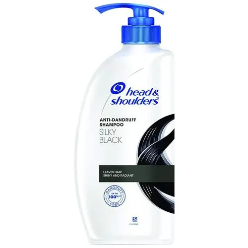 Head & shoulders Silky Black Anti-Dandruff Shampoo - Leaves Hair Shiny & Radiant, Upto 100% Dandruff Free, 650 ml Bottle