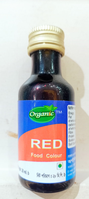 organic tm red food colour 28 ml