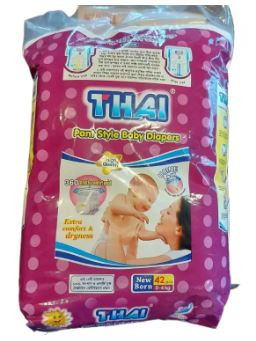 Thai Pant Style Diaper Newborn (0-4 Kg) - 42 Pcs - Baby -Diaper