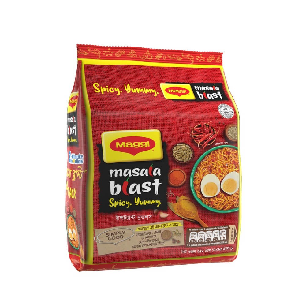 Maggi Noodles Masala Blast - 4 Pack