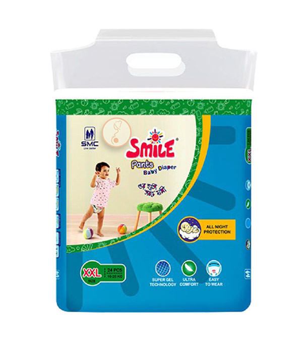 Smile Pants Baby Diaper XXL Size (16-25Kg) 24pcs