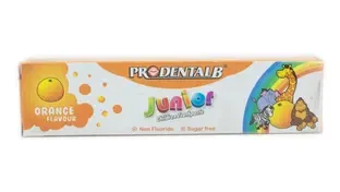 PRODENTALB BABY TOOTH PASTE JUNIOR ORANCE 40 GM