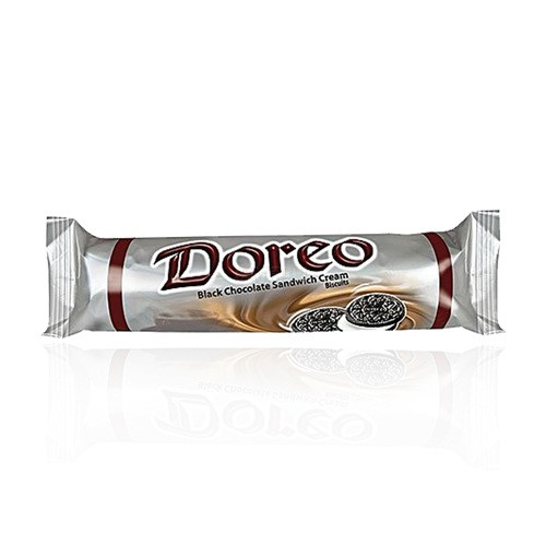 Doreo Black Chocolate Sandwich Cream Biscuit 140g