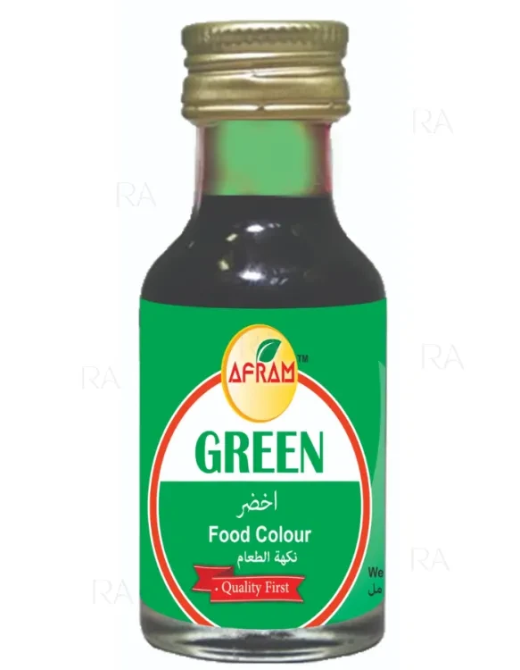 Afram Green Food Colour - 28ml (Organic)