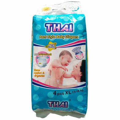 Thai Baby Pant Diapers- 4pcs xl 13-18kg