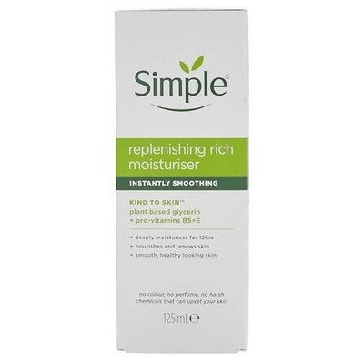 Simple Replenishing Rich Moisturiser 125ml