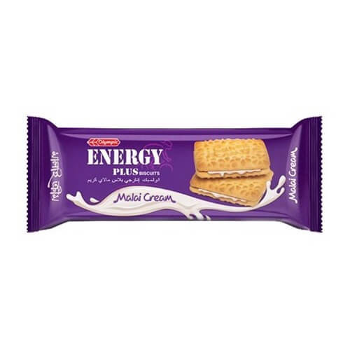 Olympic Energy Plus Malai Cream Biscuits - 45 gm