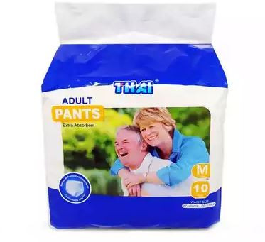 Thai Adult Pant Diaper M Waist Size 27-45 Inch