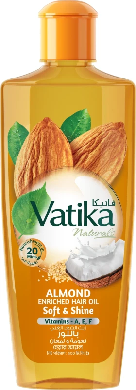 VATIKA NATURALS ALMOND ENRICHED HAIR OIL 200ml