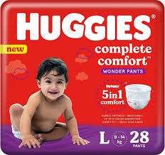 Huggies Complete Comfort Wonder Pants Small (S) Size Baby Diaper Pants 40 pc