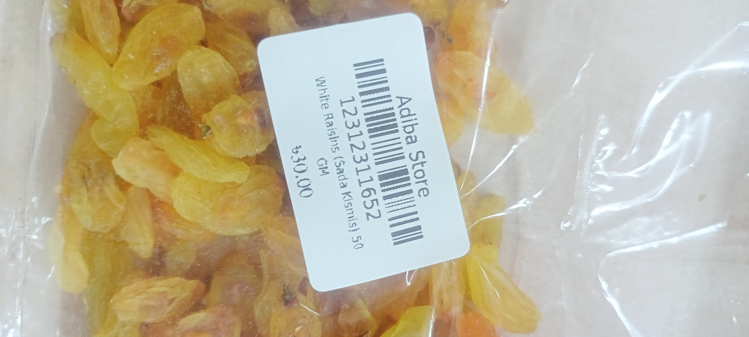 White Raisins (Sada Kismis) 50 GM