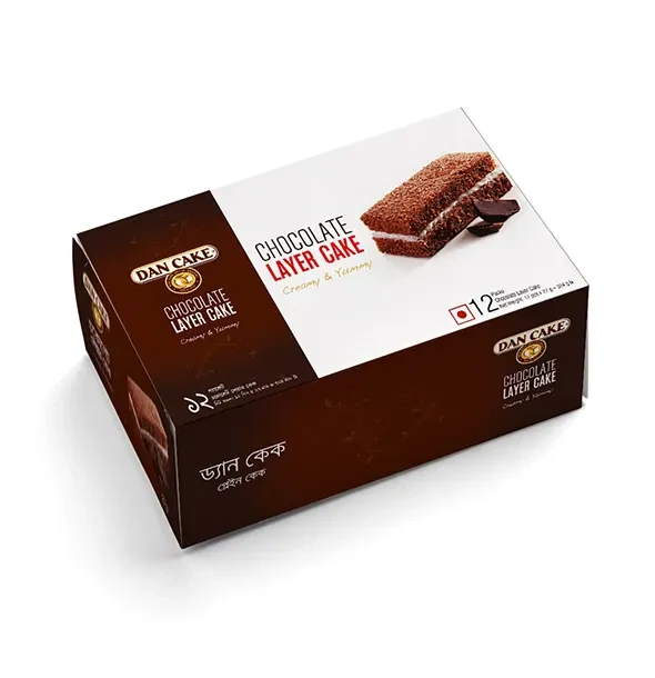 Dan Cake Chocolate Layer Cake 12 Pack - 324g