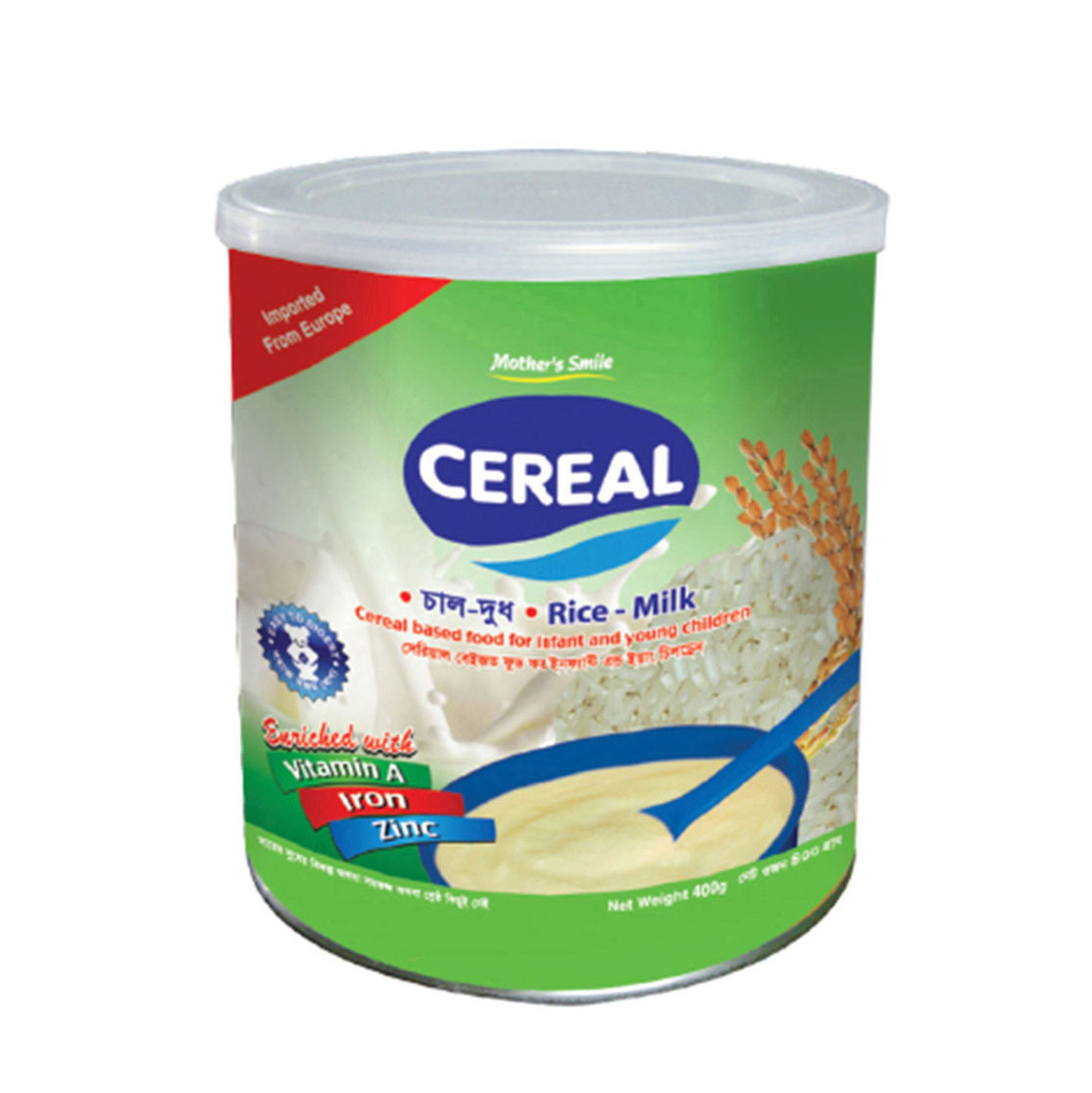 Mother's Smile - Rice - Milk Cereal - 400g