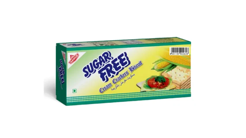 Haque Cream Crackers Sugar Free 125gm