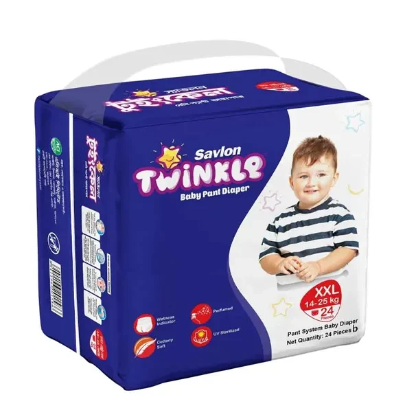 Savlon Twinkle Baby Pants Diaper (14-25Kg) - XXL 24pcs