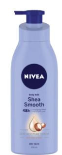 Nivea Body Milk Shea Smooth Body Lotion for Dry Skin (400ml)