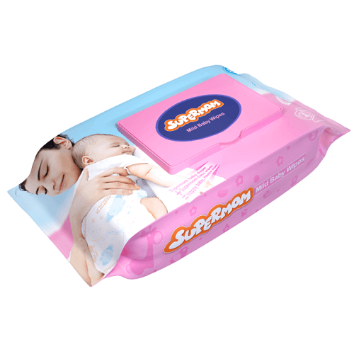 Supermom Premium Mild Baby Wipes - 20 Pcs