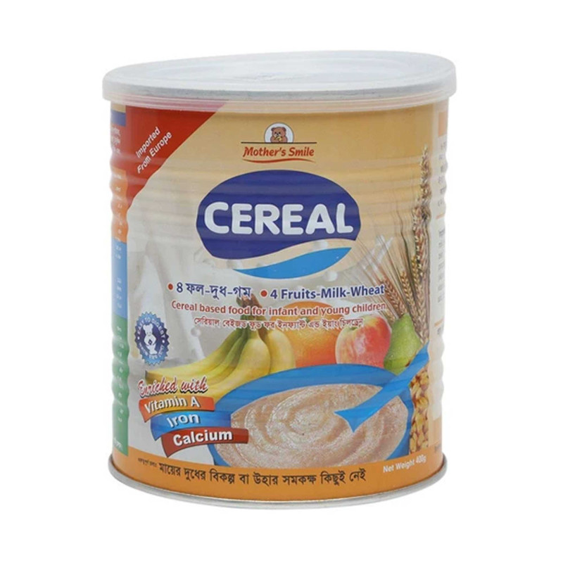 Mother's smile 4 Fruits -Milk -Wheat Tin 400 g