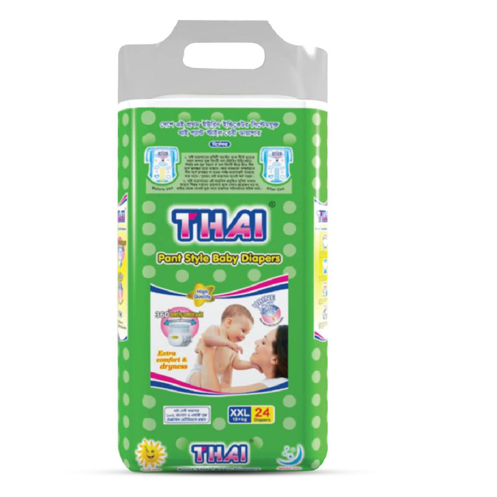 Thai Baby Pant Diapers - XXL - 15-25kg - 24pcs