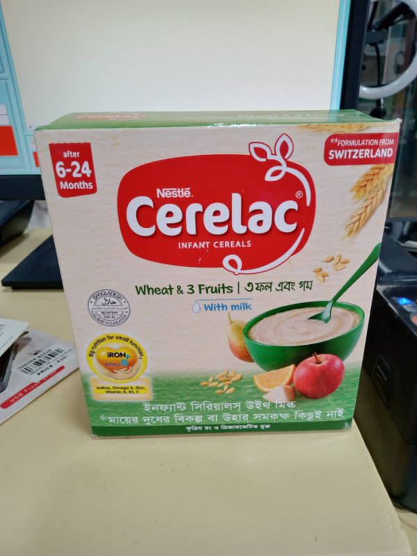 Nestlé Cerelac Wheat with 3 Fruits (6 Months+) – 200gm