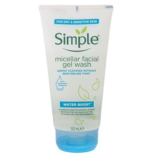 Simple Water Boost Micellar Facial Gel Wash 150ml