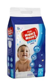 Fresh Happy Nappy Pant Diaper - 4 Pcs (Size - XXL) For 12-25 Kg