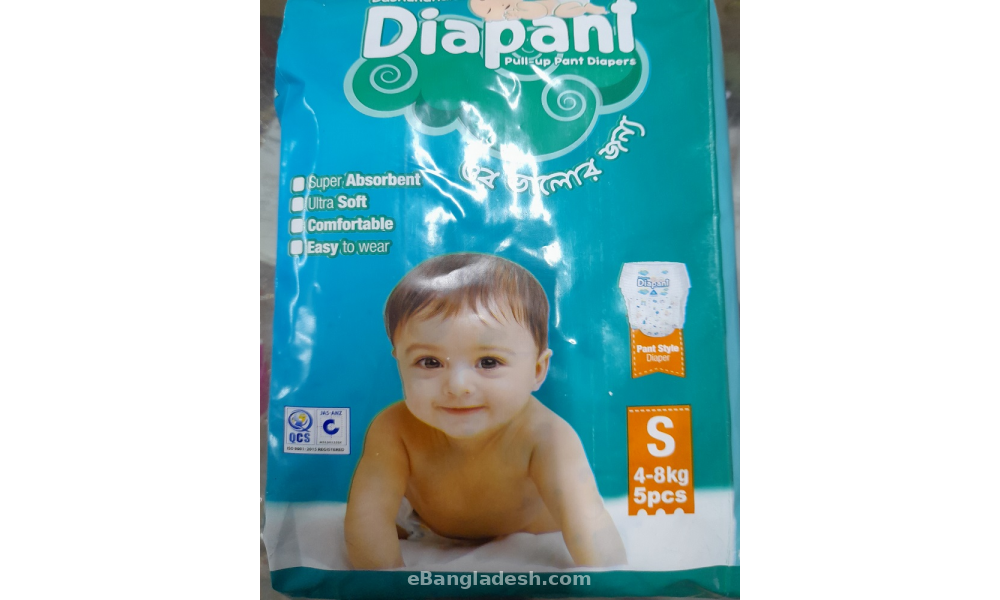 Bashundhara Diapant Diaper L (4-8kg) 5 pcs