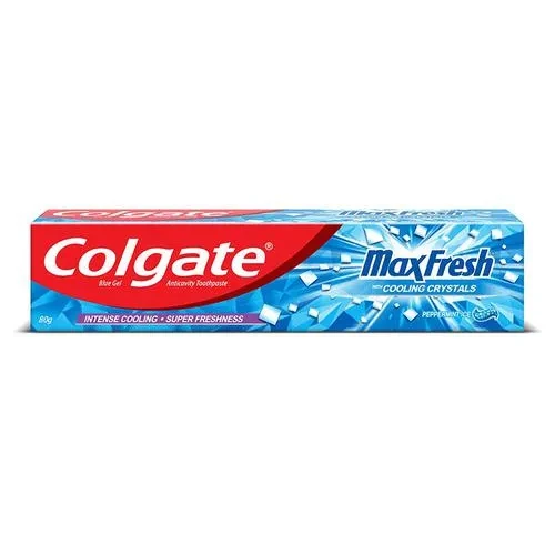 Colgate Toothpaste Maxfresh Blue Peppermint Ice Gel 80 Gm