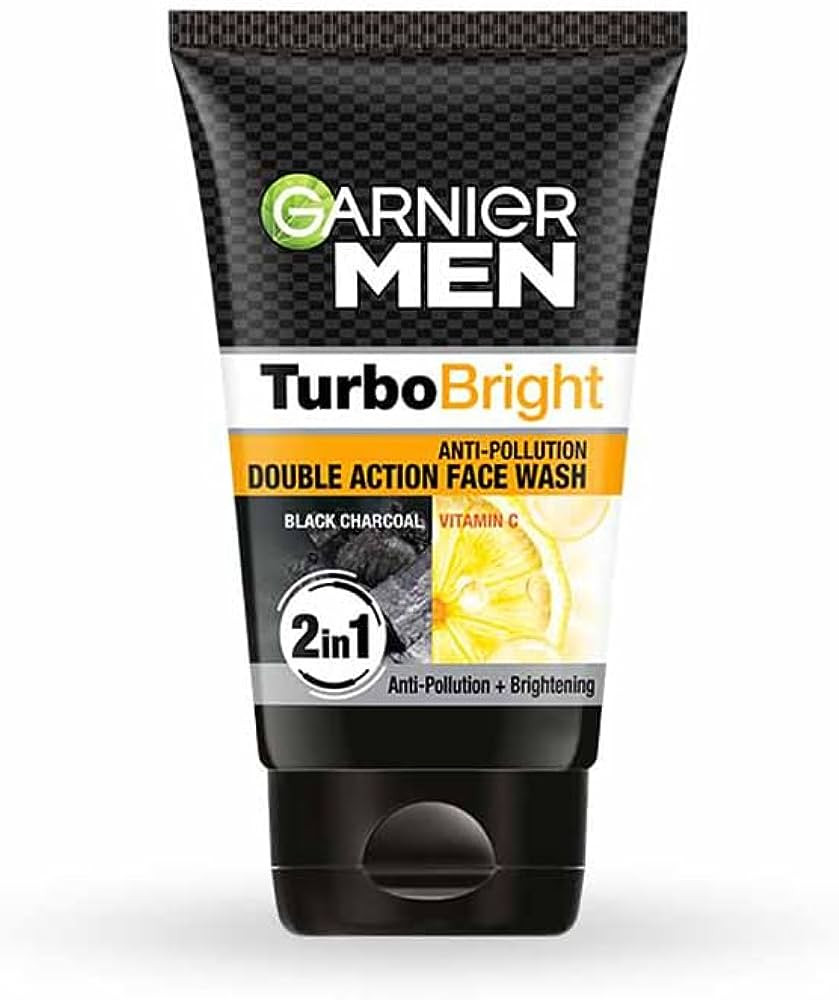 Garnier Men Power White Anti-Pollution Double Action Facewash, 50gm