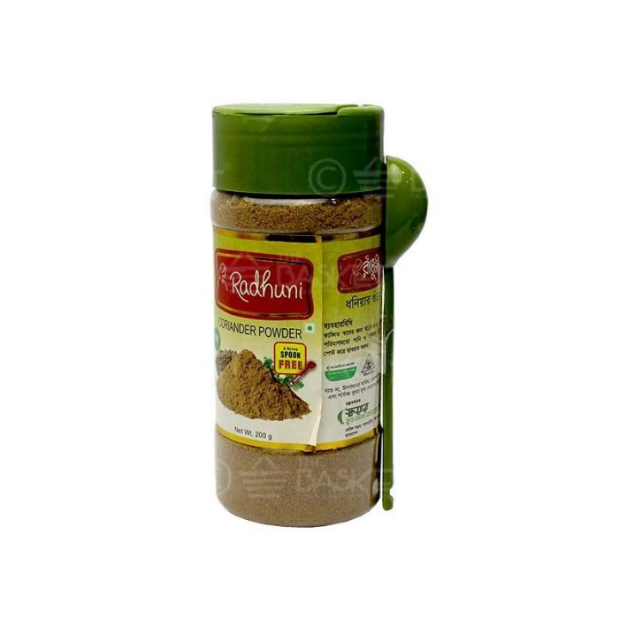 CORIANDER POWDER RADHUNI 200 GM JAR