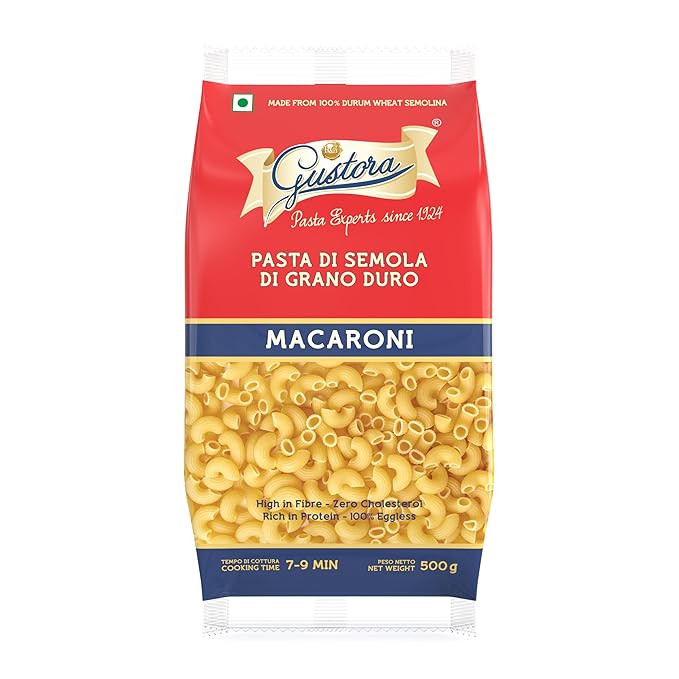 Gustora Durum Macaroni Pasta 500 Grams