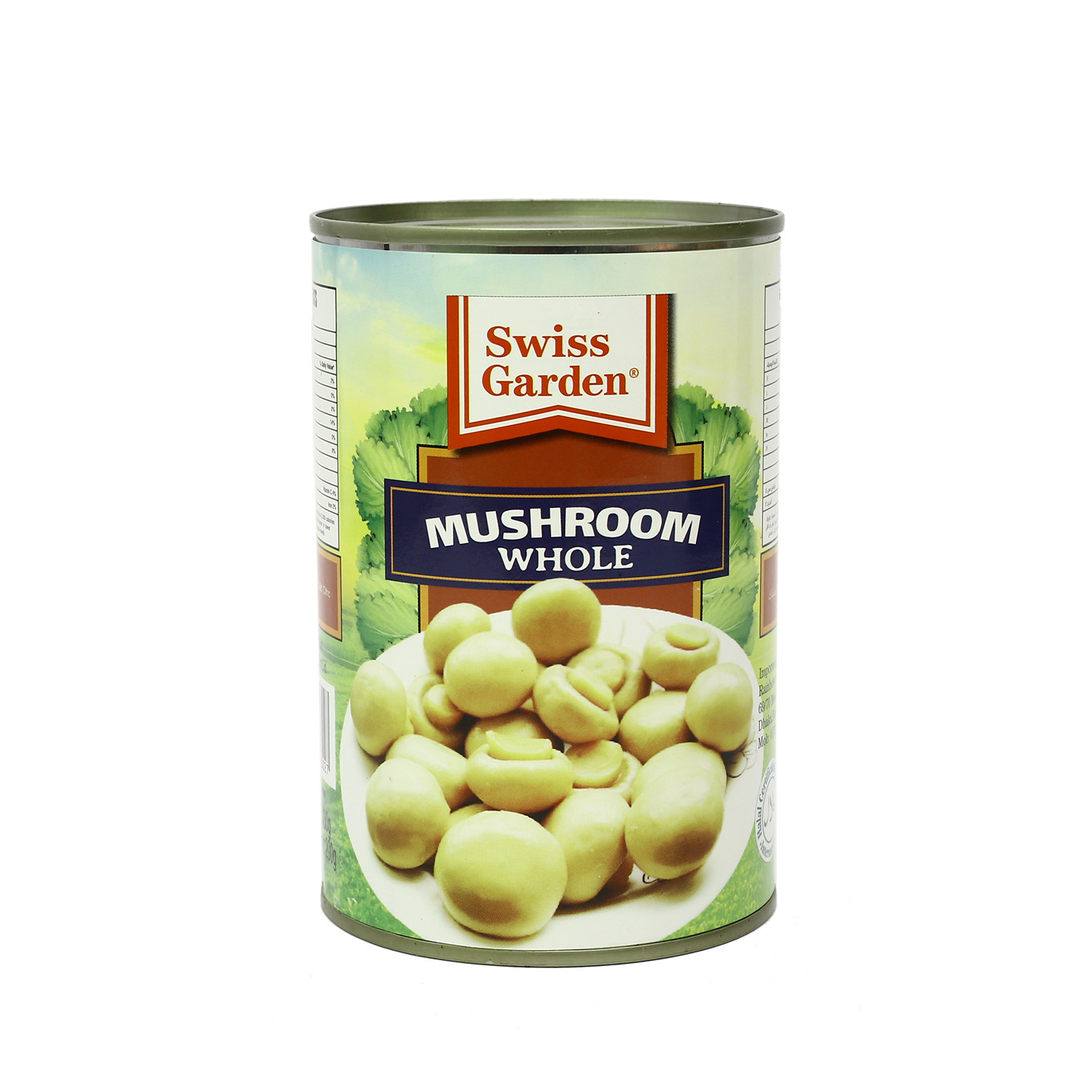 SWISS GARDEN Whole Mushroom Can-400g