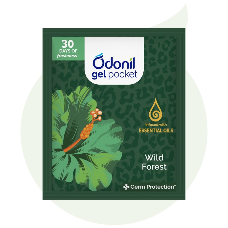 ODONIL GEL POCKET WILD FOREST AIR FRESHNER 60 GM