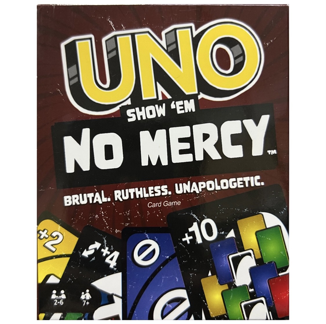 UNO No Mercy Mattel Games card