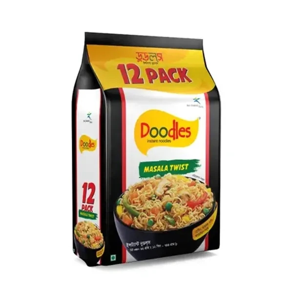 Doodles Masala Twist Instant Noodles 12 Pack - 744g