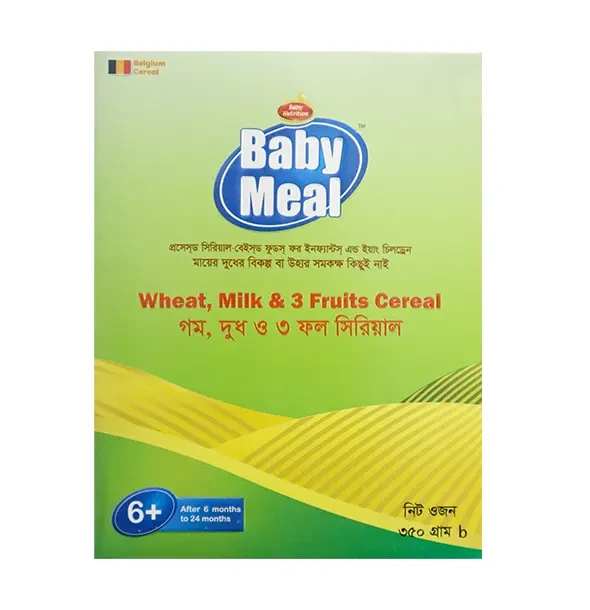 Baby Meal Infant Milk Wheat & 3 Fruits Cereal(6-24 months)