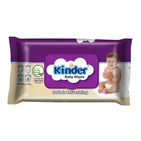 Kinder Wet Wipes Pouch Pack 20 Pieces