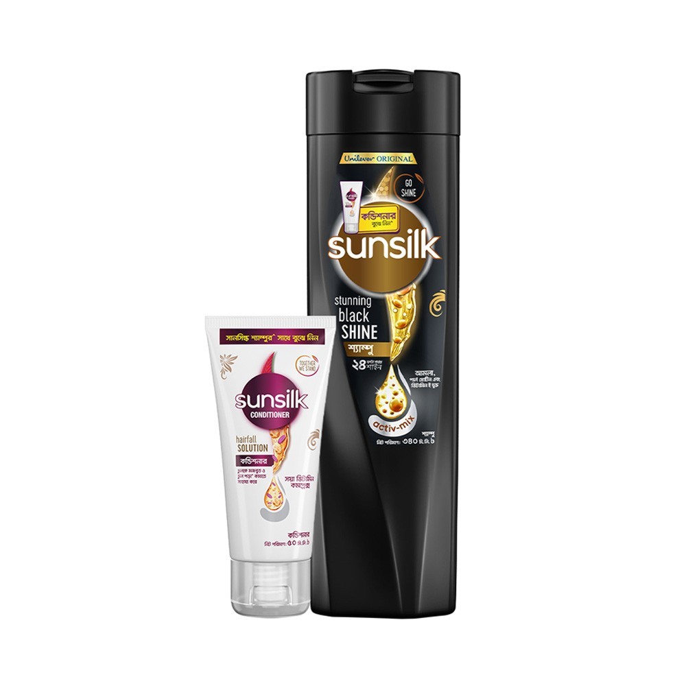 Sunsilk stunning black shine shampoo 340ml