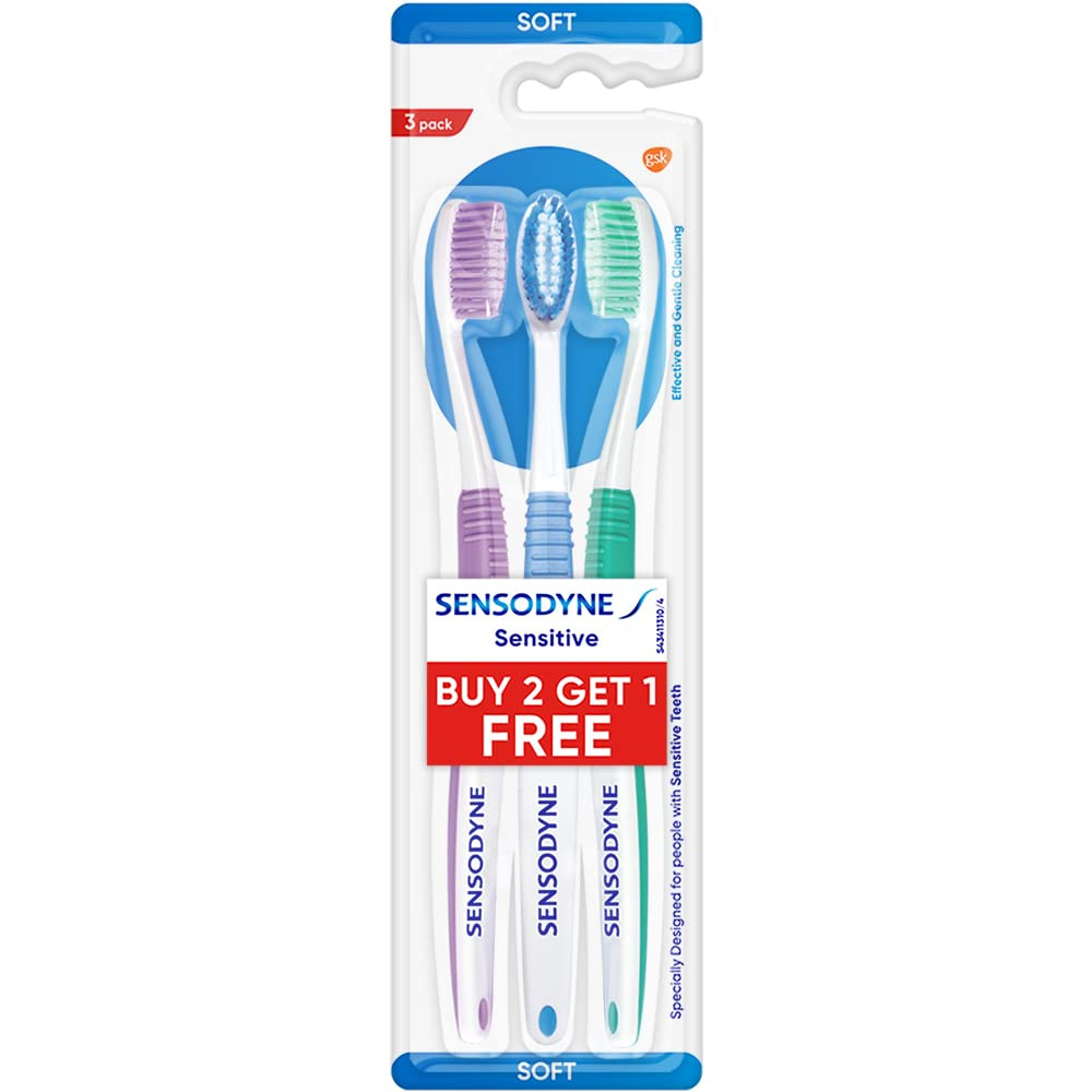 Sensodyne Sensitive Toothbrush (2+1 Pack)