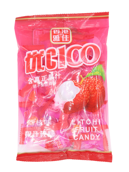 UC 100 Fruit Candy Litchi 100 GM