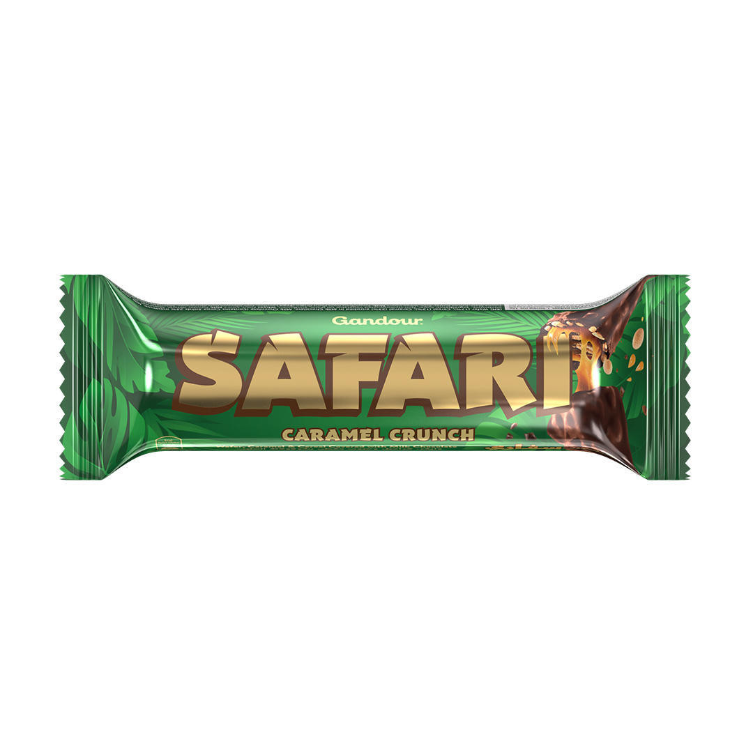 Gandour Safari Caramel Crunch Chocolate Bar 32gm