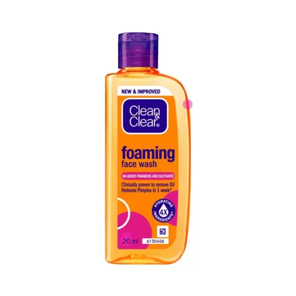 CLEAN & CLEAR FOAMING FACE WASH 20ml