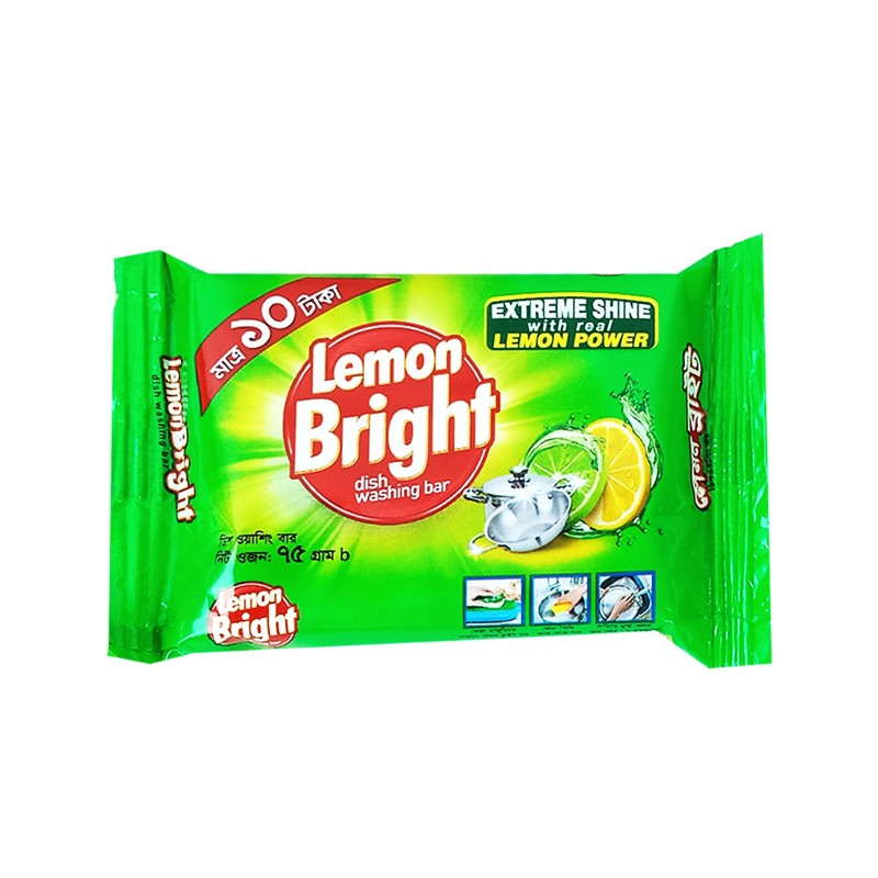 Lemon Bright Dish Washing Bar 75gm