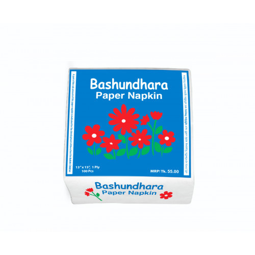 Bashundhara Paper Napkins 13" Unscented 100 pcs